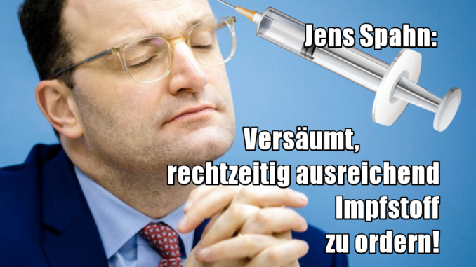 Gesundheitsminister Spahn hat’s vermasselt